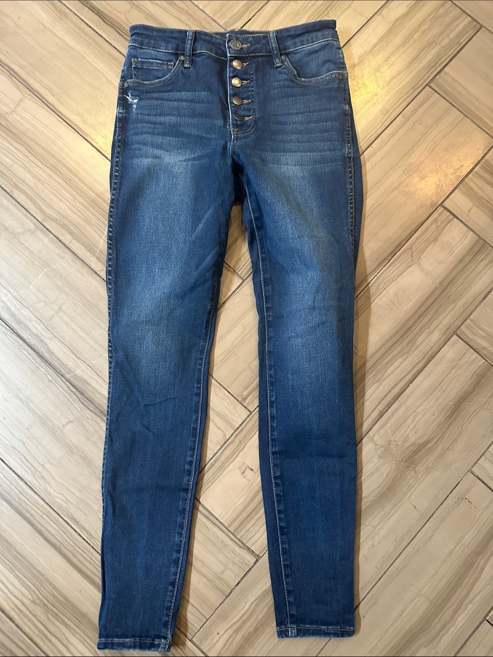 Kut from the Kloth Mia High-Rise Fab Ab Skinny Button-Fly Jeans 4